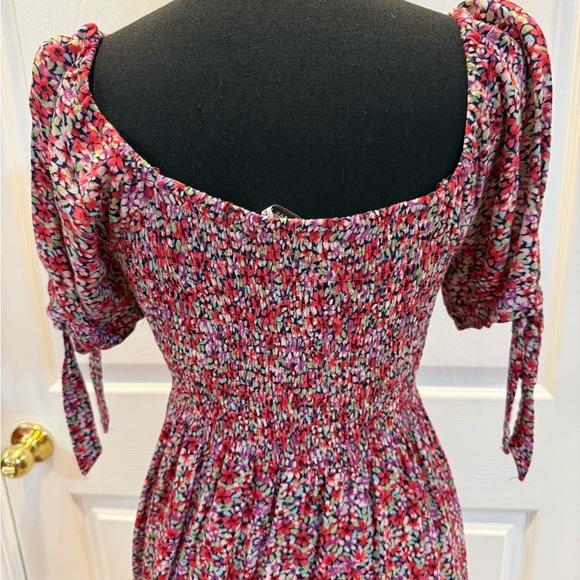 American Eagle Outfitters Pink Floral Smocked Mini Dress - Picture 5 of 6